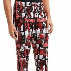 👑HP👑 Marvel Deadpool Mens Minky Sleep Pants M